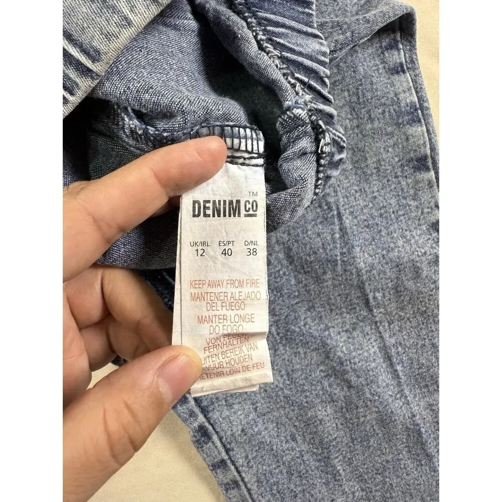 Jegging Jeans Womens Size 13 Reg Blue Skinny Stretch Denim Side Jewels
